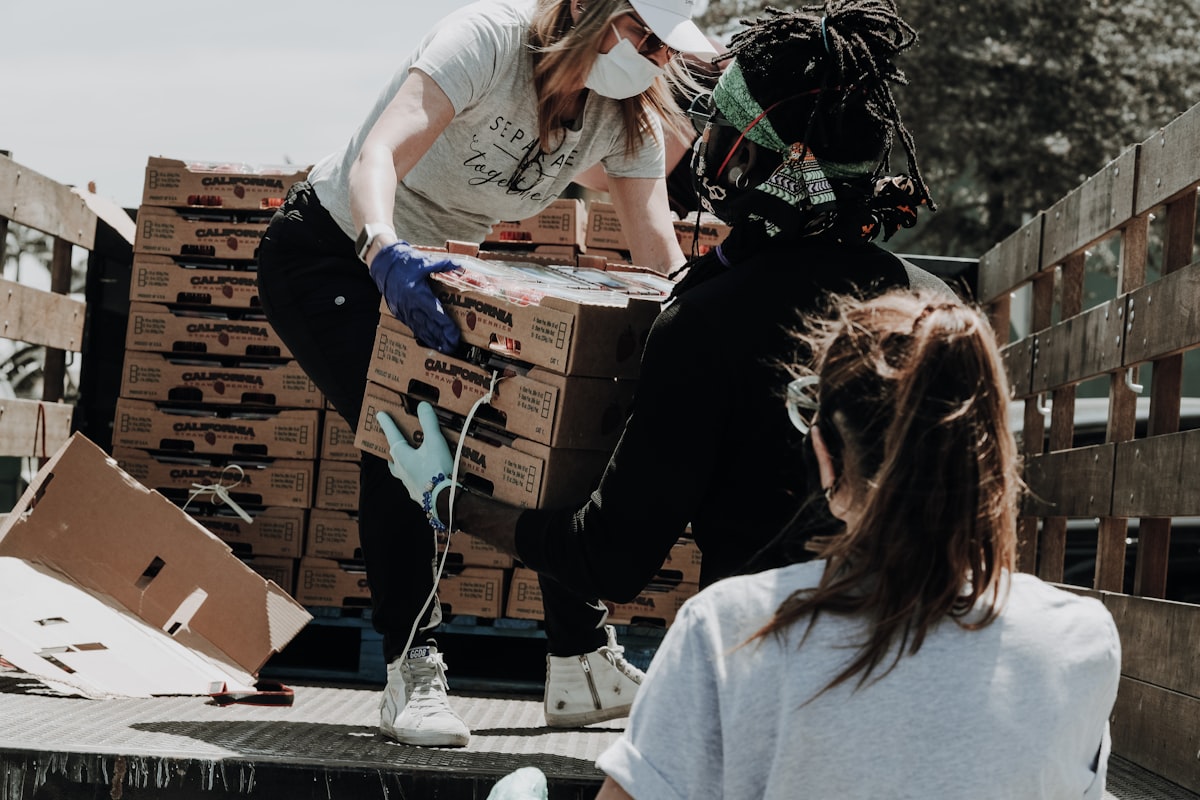 Food distribution and charity support